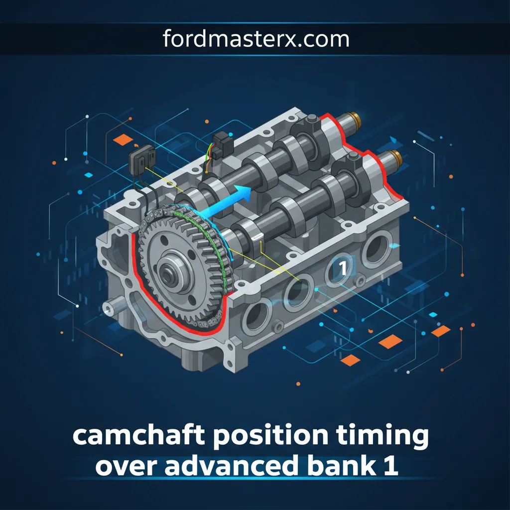 camshaft position timing over advanced bank 1