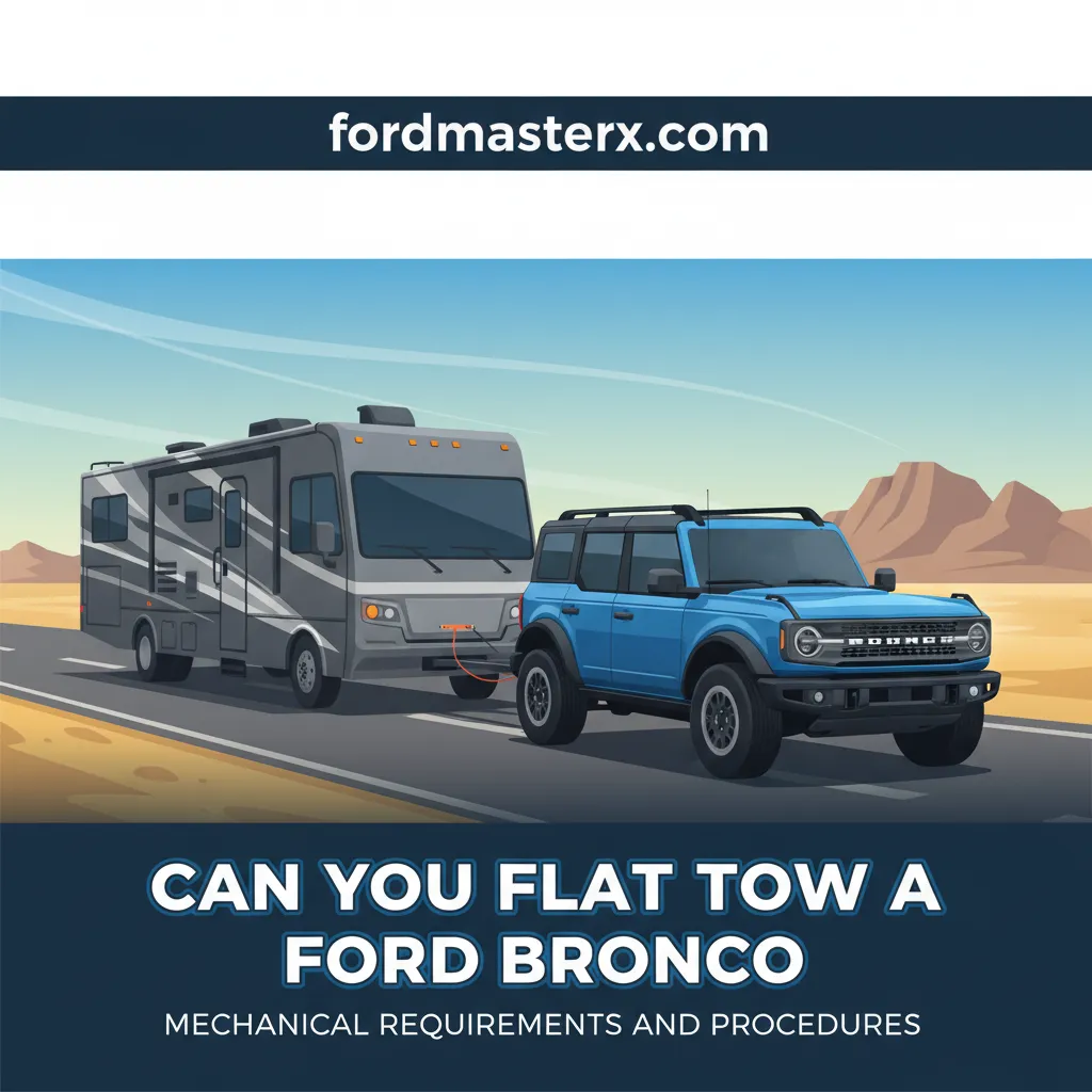can you flat tow a ford bronco