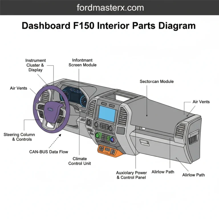 dashboard f150 interior parts diagram diagram with labeled components and explanations