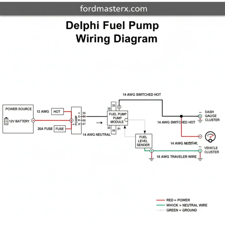 delphi fuel pump wiring diagram diagram with labeled components and explanations