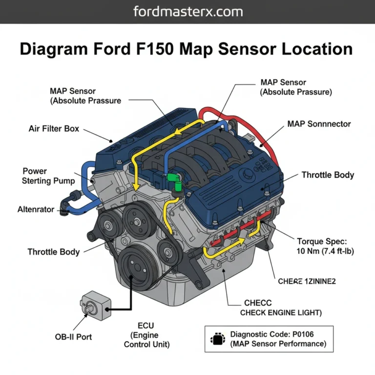 diagram ford f150 map sensor location diagram with labeled components and explanations