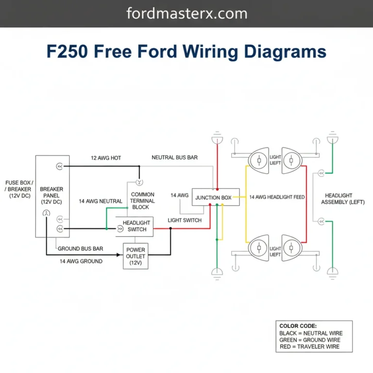 f250 free ford wiring diagrams diagram with labeled components and explanations