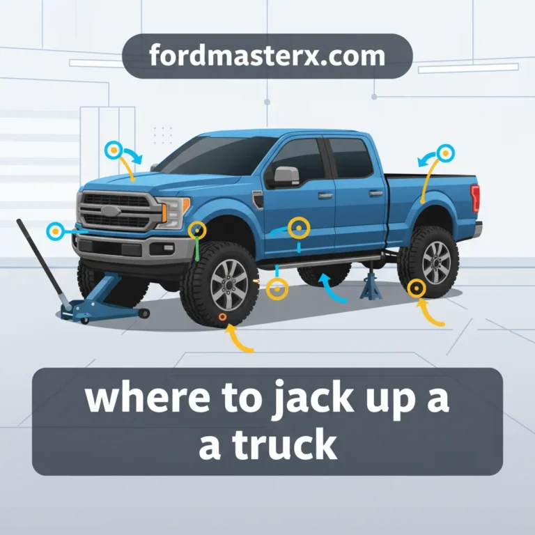 Where To Jack Up A Truck: Identifying Safe Lift Points And Frame Support Locations