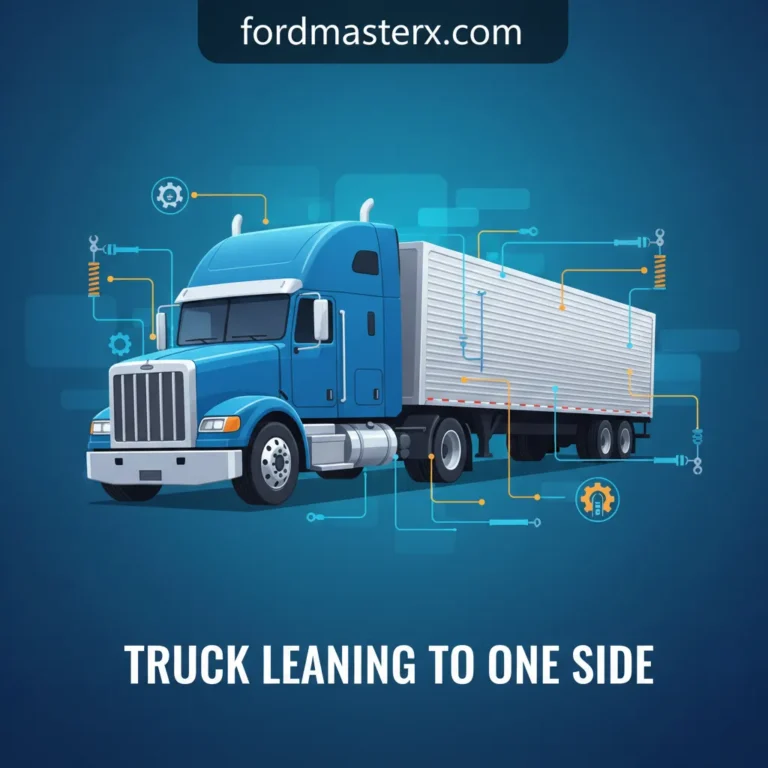 Truck Leaning To One Side: Diagnostic Guide For Suspension And Chassis Issues