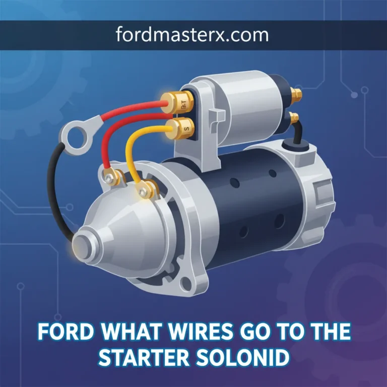 Ford What Wires Go To The Starter Solenoid: Complete Guide