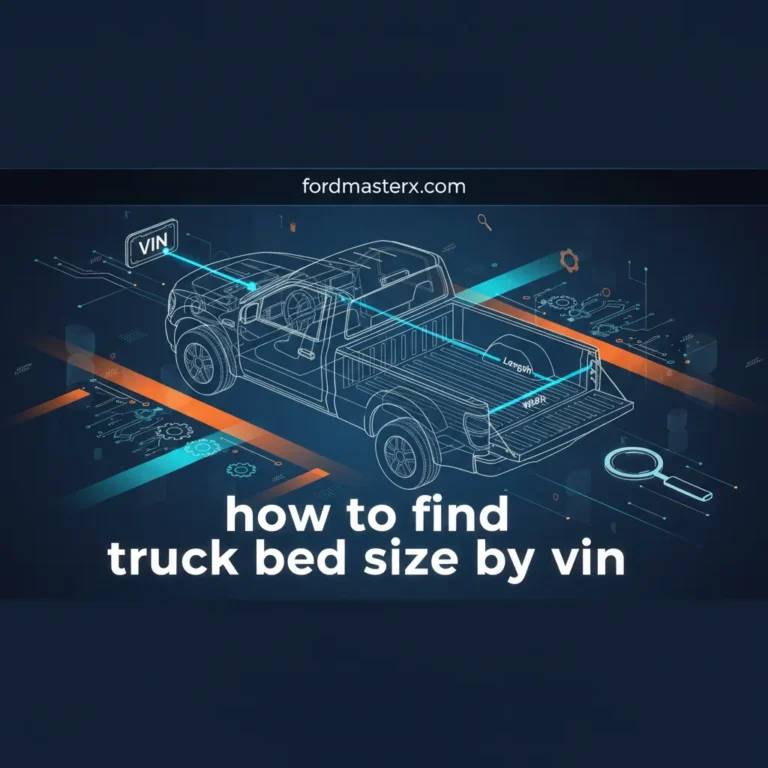 How To Find Truck Bed Size By Vin: A Technical Identification Guide For Precise Measurements