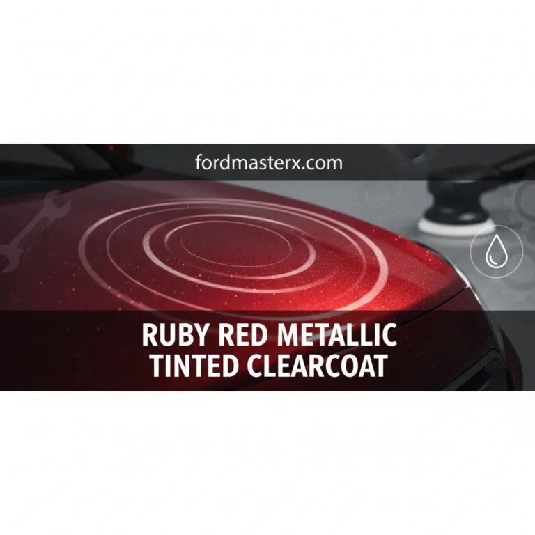 Ruby Red Metallic Tinted Clearcoat: Restoring The Factory Finish And Deep Luster
