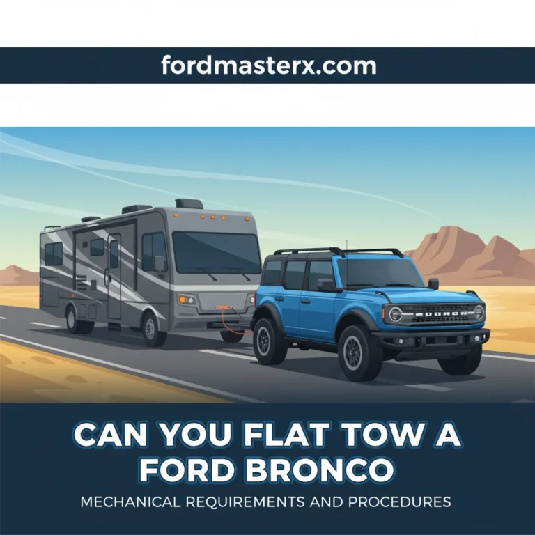 Can You Flat Tow A Ford Bronco: Mechanical Requirements And Procedures