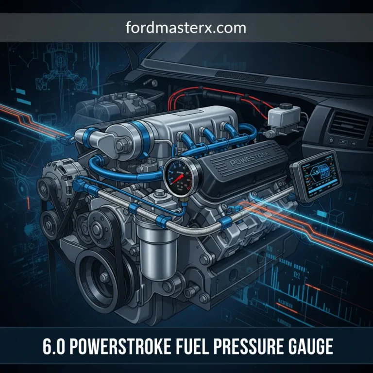 6.0 Powerstroke Fuel Pressure Gauge Installation And Performance Monitoring