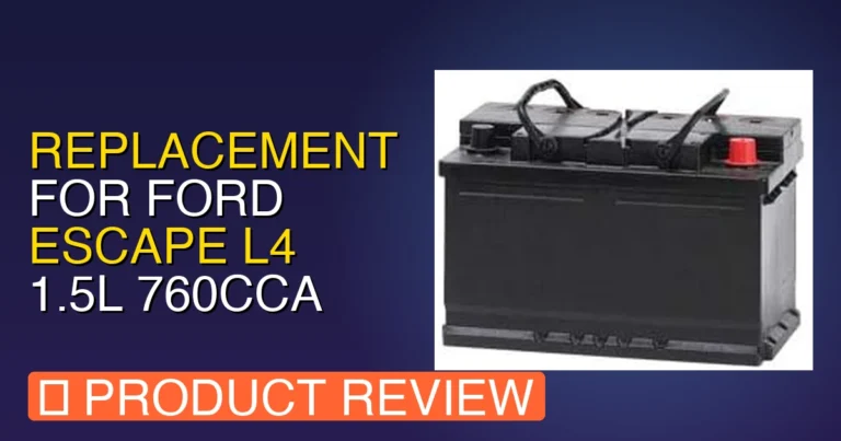 2017 Ford Escape Battery Size: Replacement For FORD ESCAPE L4 1.5L Rev