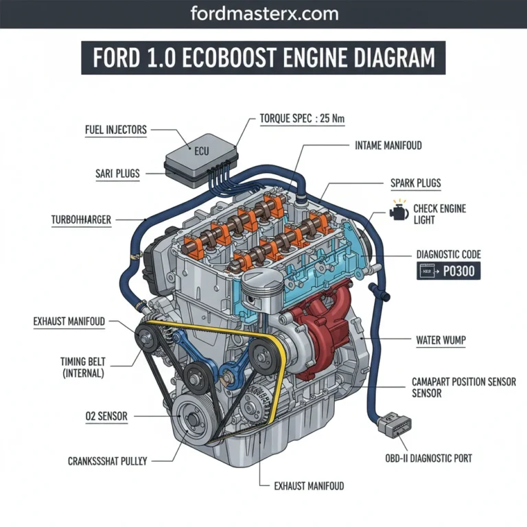 ford 1.0 ecoboost engine diagram diagram with labeled components and explanations