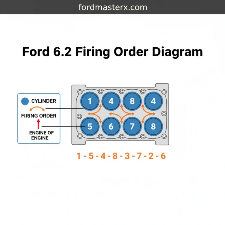 ford 6.2 firing order diagram diagram with labeled components and explanations