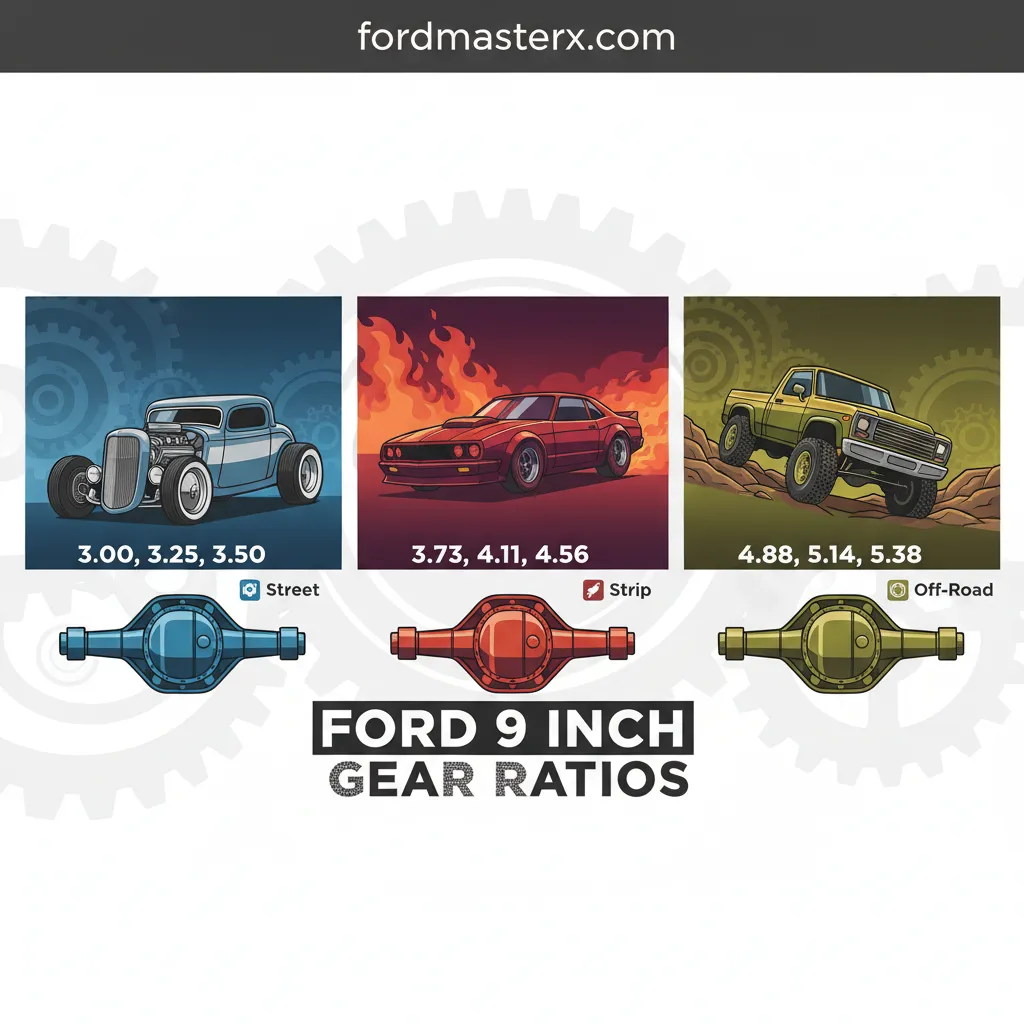 ford 9 inch gear ratios