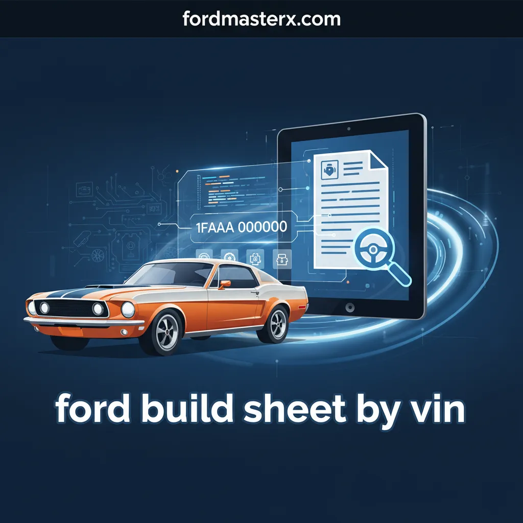 ford build sheet by vin