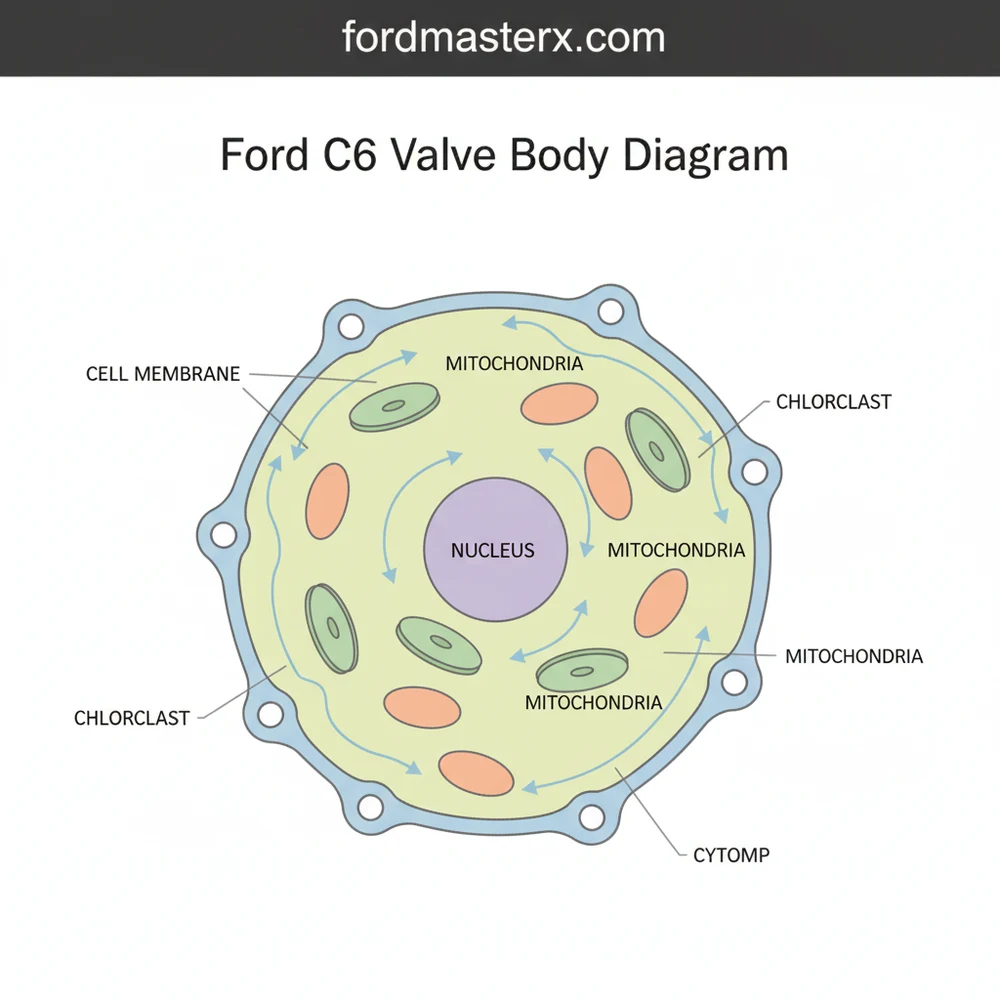 ford c6 valve body diagram diagram with labeled components and explanations