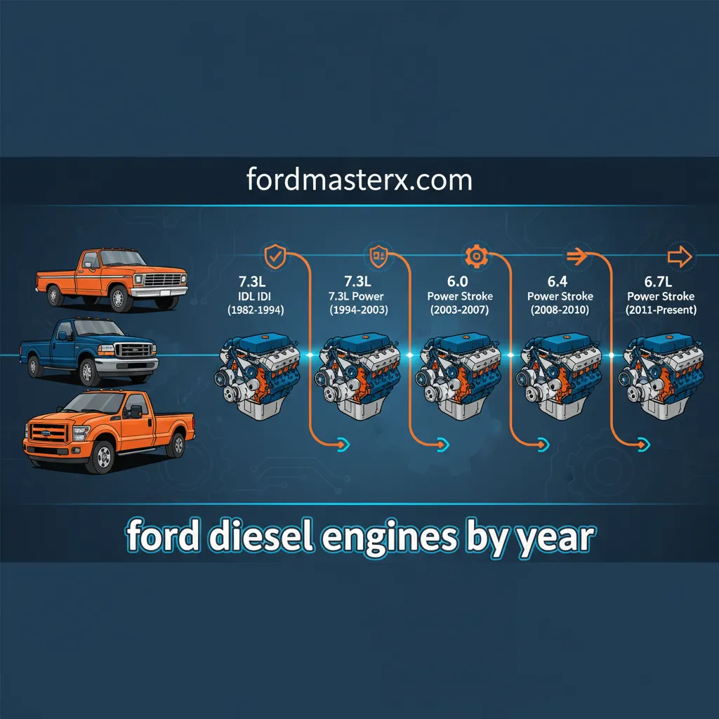 ford diesel engines by year