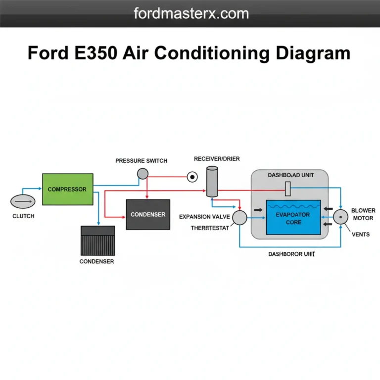 ford e350 air conditioning diagram diagram with labeled components and explanations