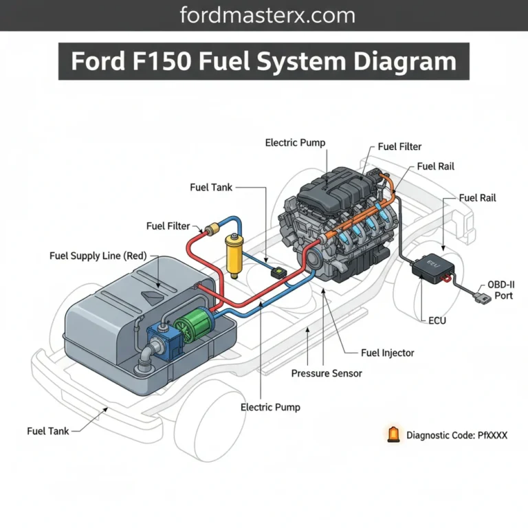 ford f150 fuel system diagram diagram with labeled components and explanations