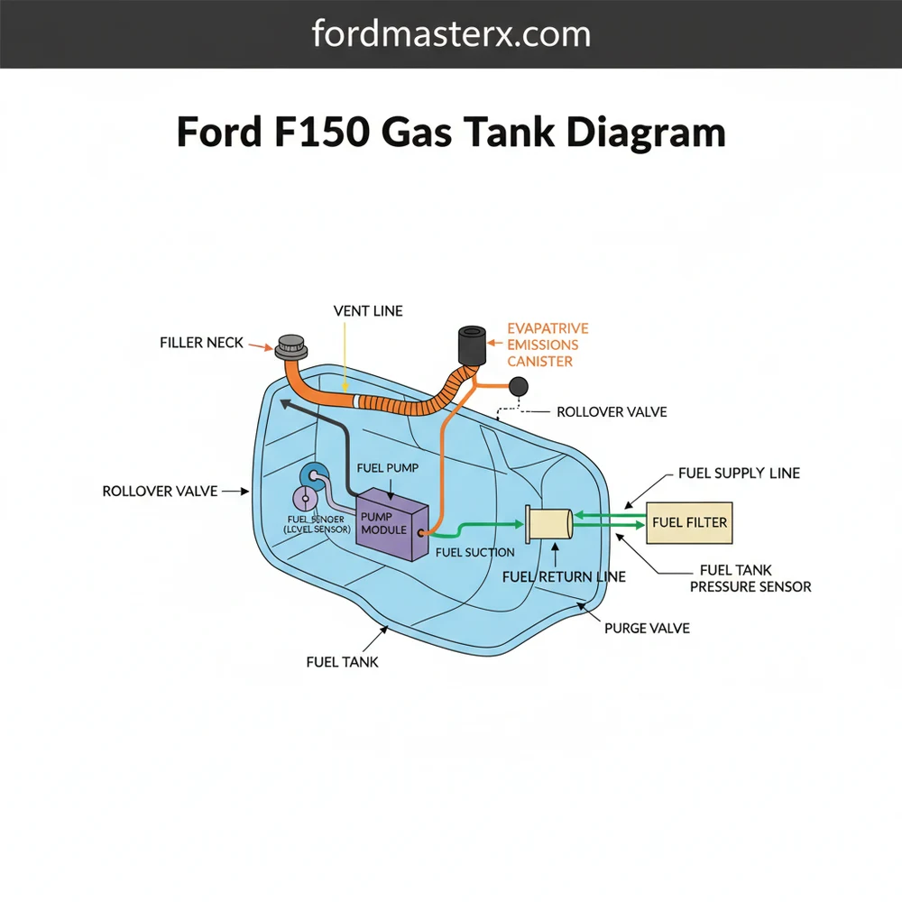 Ford F150 Gas Tank Diagram: Complete System Layout