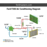 ford f350 air conditioning diagram diagram with labeled components and explanations