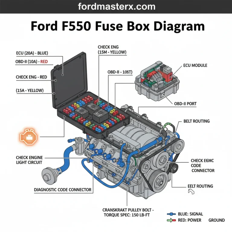 ford f350 fuse box diagram diagram with labeled components and explanations