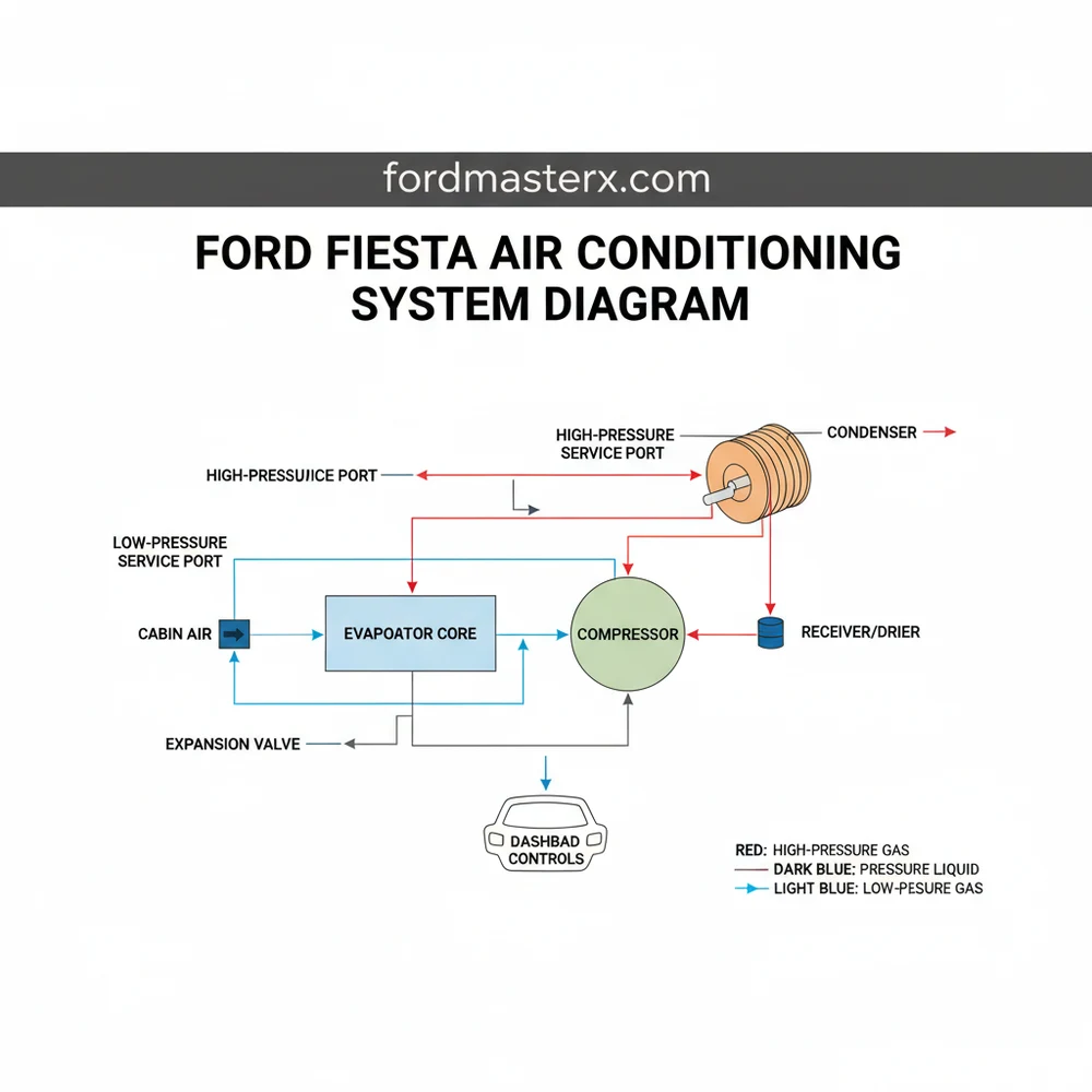 Ford Fiesta Air Conditioning System Diagram: Complete Layout