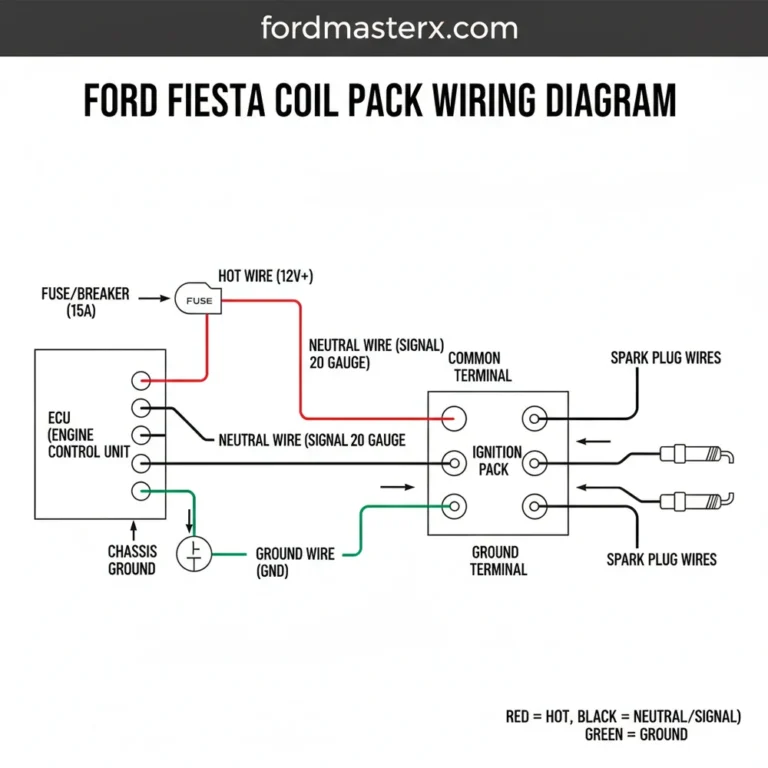 ford fiesta coil pack wiring diagram diagram with labeled components and explanations