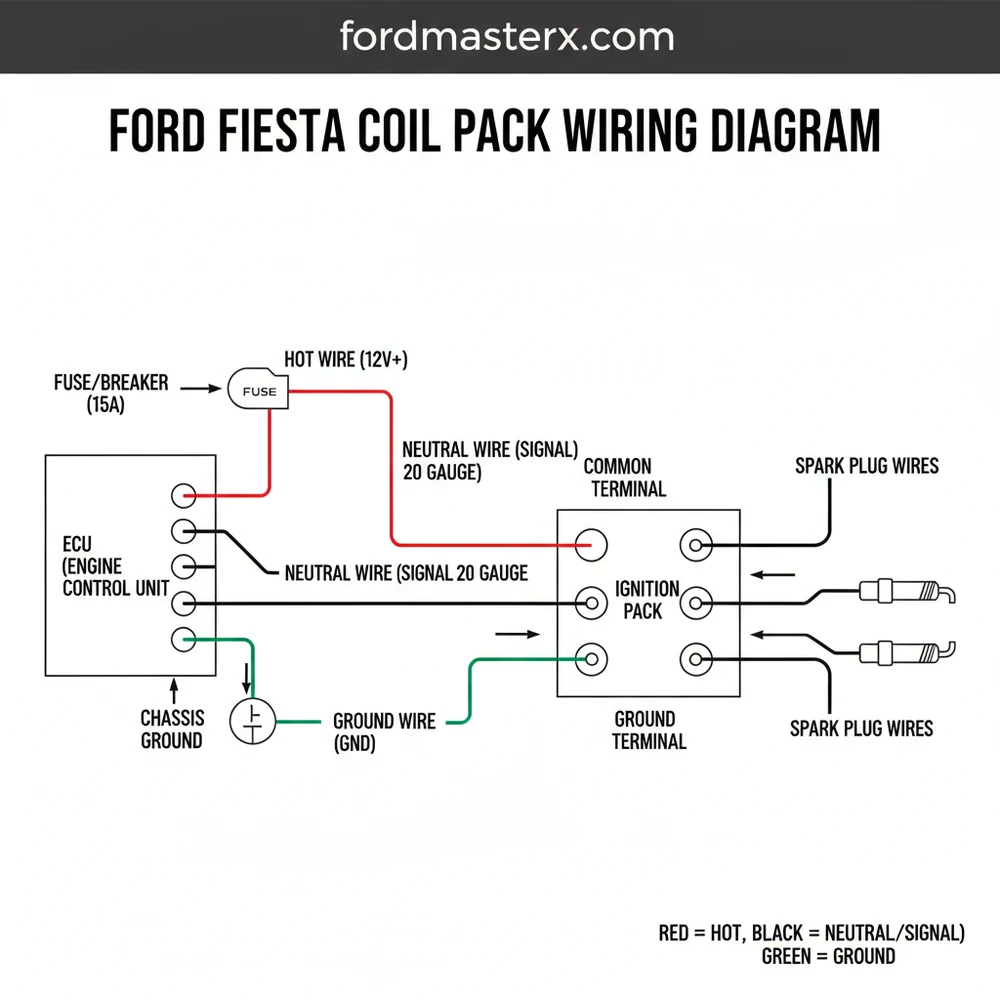 ford fiesta coil pack wiring diagram diagram with labeled components and explanations