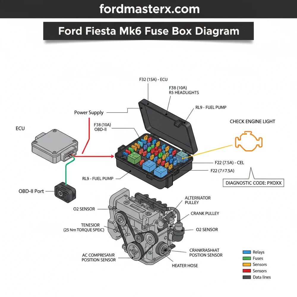 Ford Fiesta MK6 Fuse Box Diagram: Diagnosis & Fix Guide