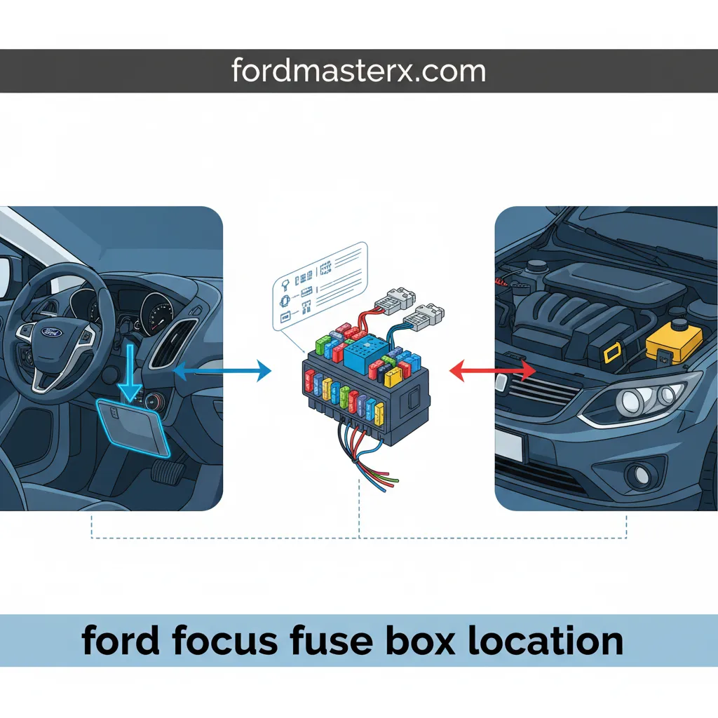 ford focus fuse box location