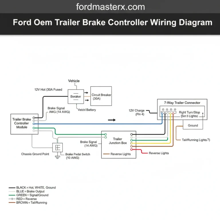 ford oem trailer brake controller wiring diagram diagram with labeled components and explanations