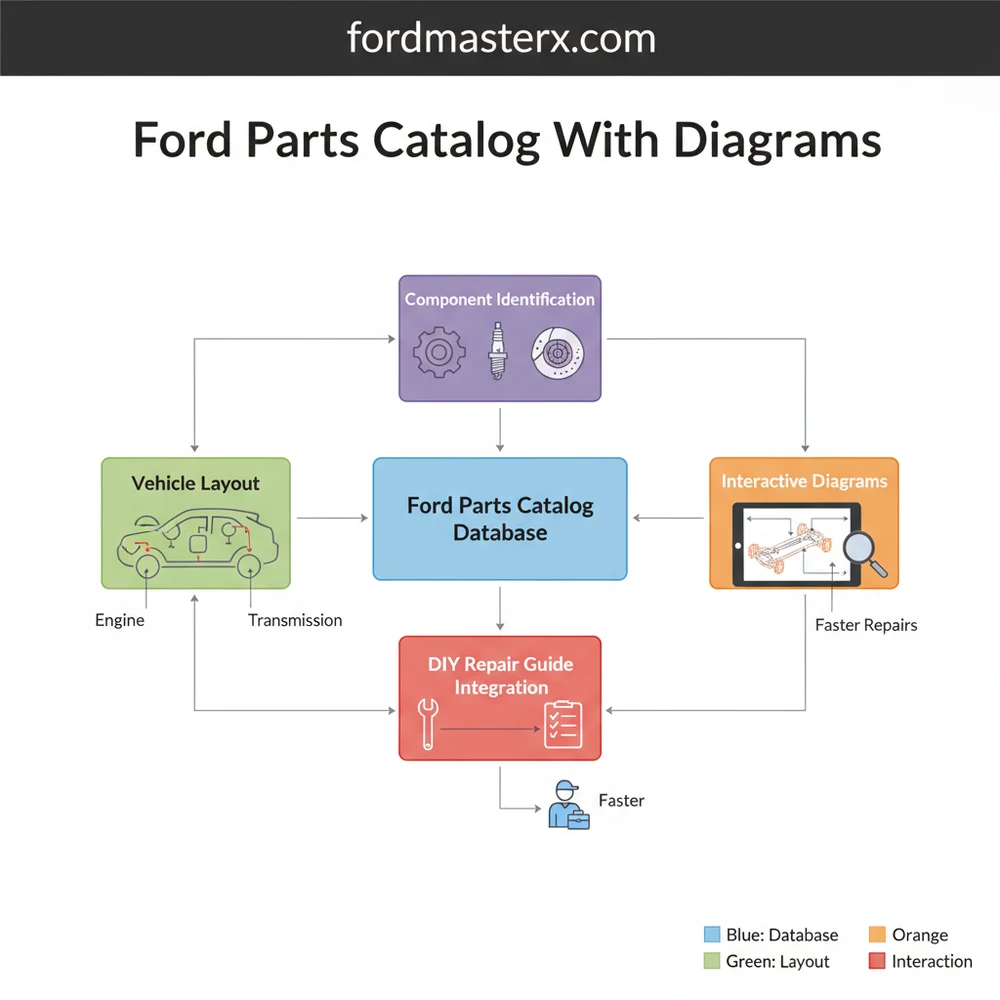 ford parts catalog with diagrams diagram with labeled components and explanations
