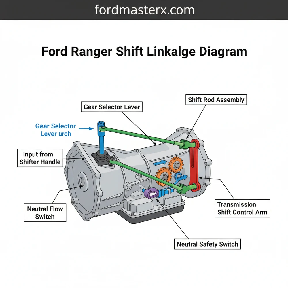 Ford Ranger Shift Linkage Diagram: Complete Layout Guide
