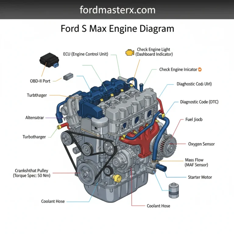 ford s max engine diagram diagram with labeled components and explanations