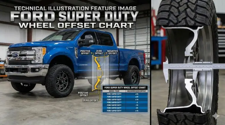 ford super duty wheel offset chart