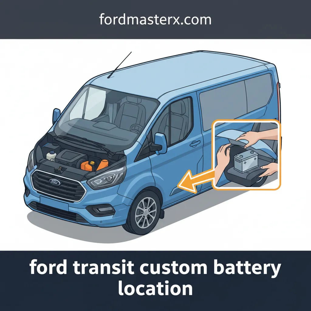ford transit custom battery location