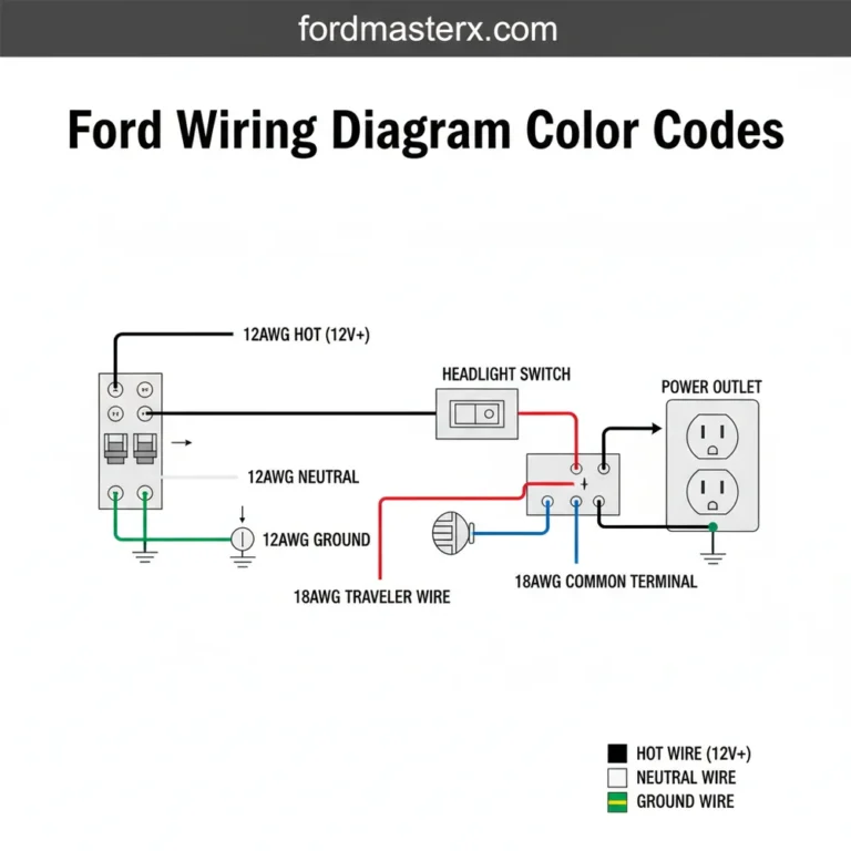 ford wiring diagram color codes diagram with labeled components and explanations