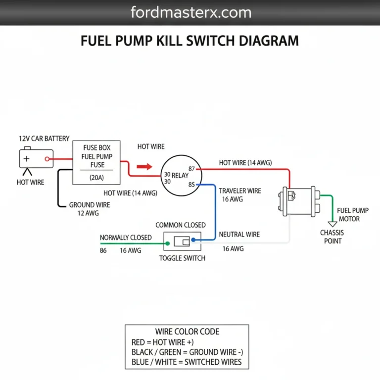 fuel pump kill switch diagram diagram with labeled components and explanations
