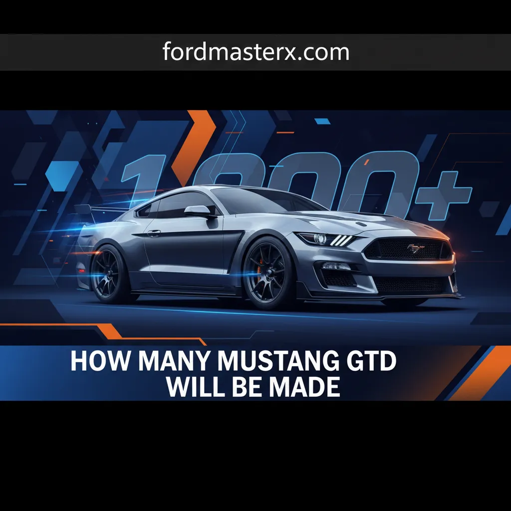 how many mustang gtd will be made