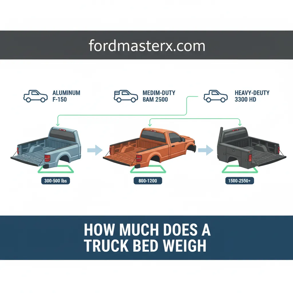how much does a truck bed weigh