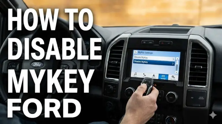 how to disable mykey ford