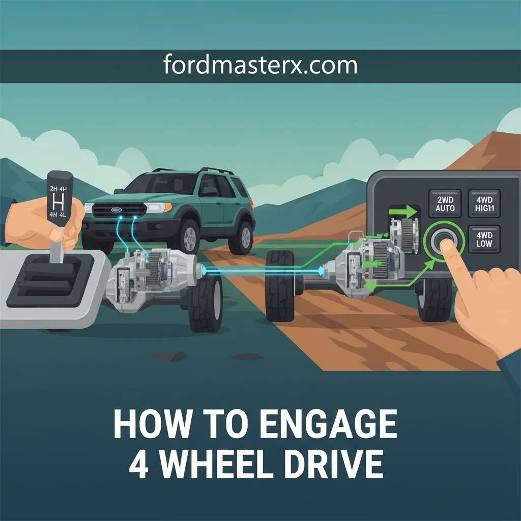 how to engage 4 wheel drive