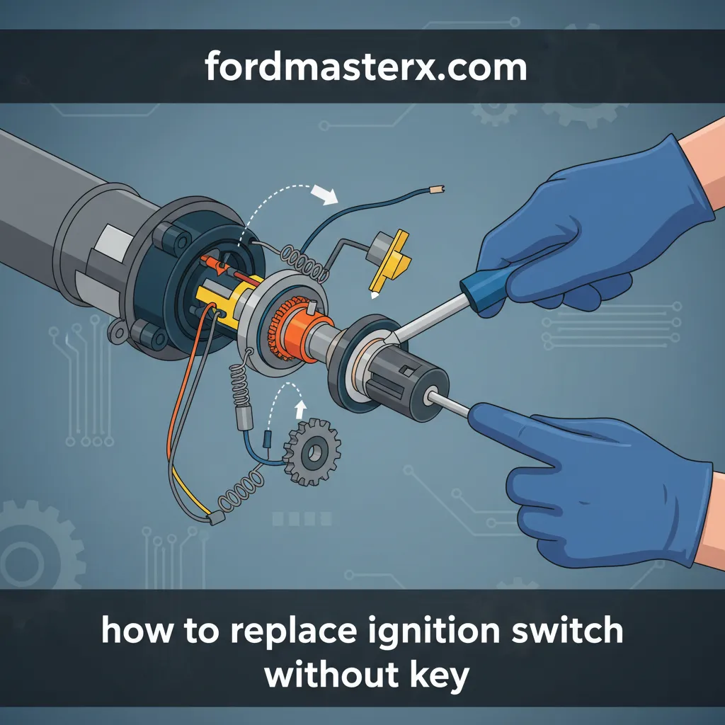 how to replace ignition switch without key