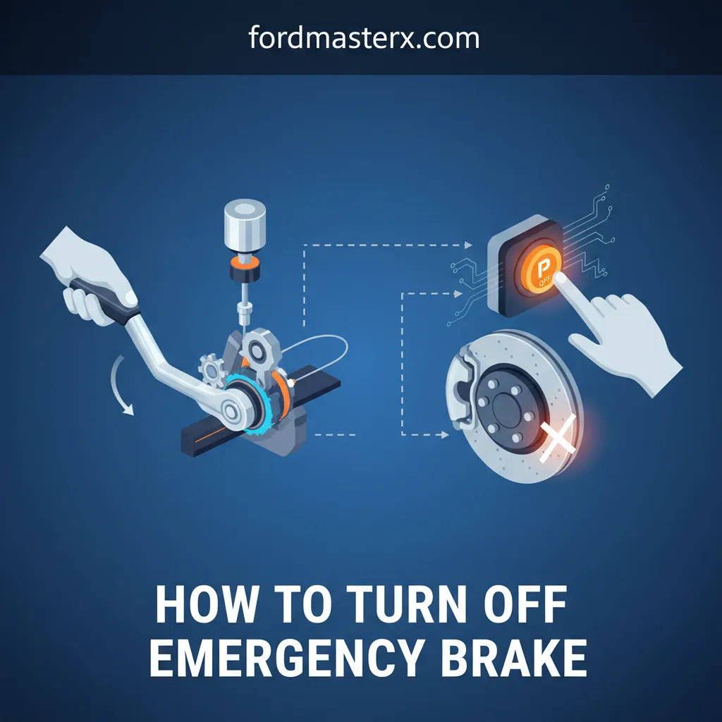 how to turn off emergency brake