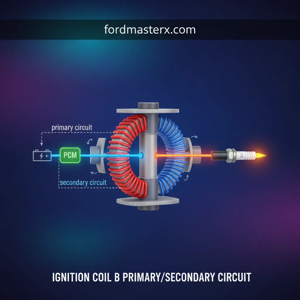 ignition coil b primary/secondary circuit