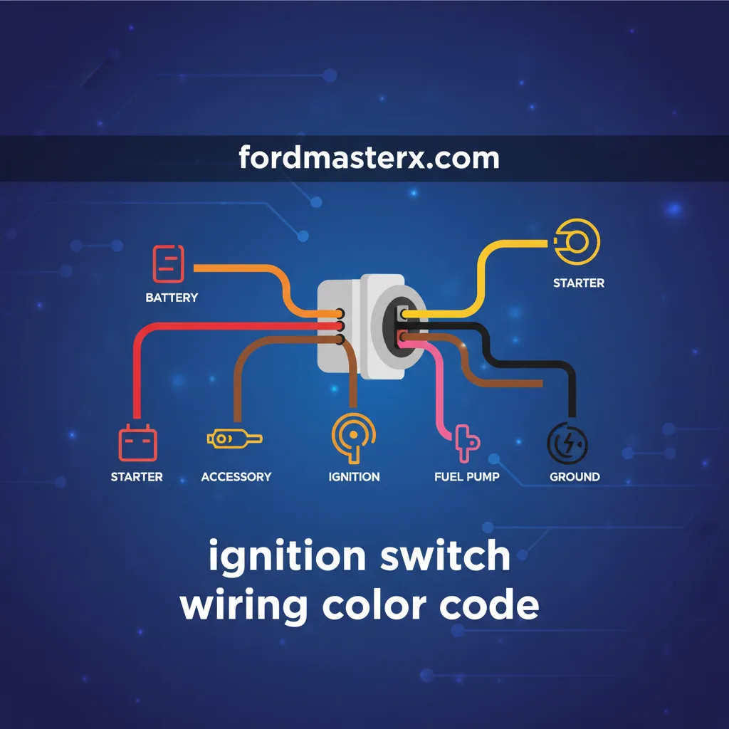 ignition switch wiring color code