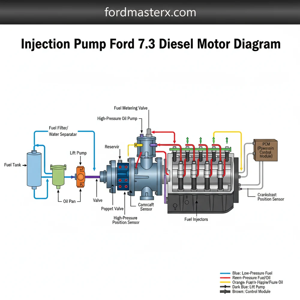 Injection Pump Ford 7.3 Diesel Motor Diagram Guide
