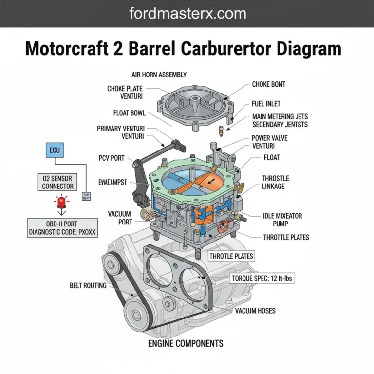 motorcraft 2 barrel carburetor diagram diagram with labeled components and explanations
