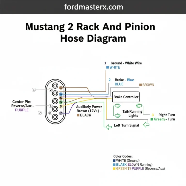 mustang 2 rack and pinion hose diagram diagram with labeled components and explanations