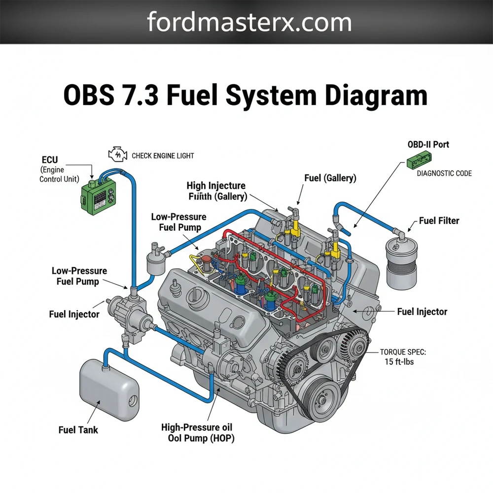obs 7.3 fuel system diagram diagram with labeled components and explanations